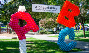 ABC Balloons for Alphabet Alley at Family Day at the Park