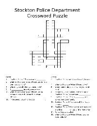 SPD Crossword